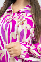 فستان "زينة" بياقة قميص