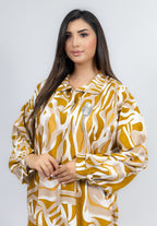 فستان "زينة" بياقة قميص