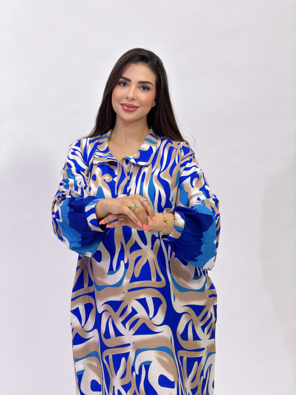 "Zina" Collared Shirt Dress