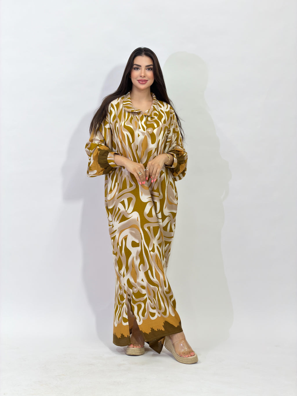"Zina" Collared Shirt Dress